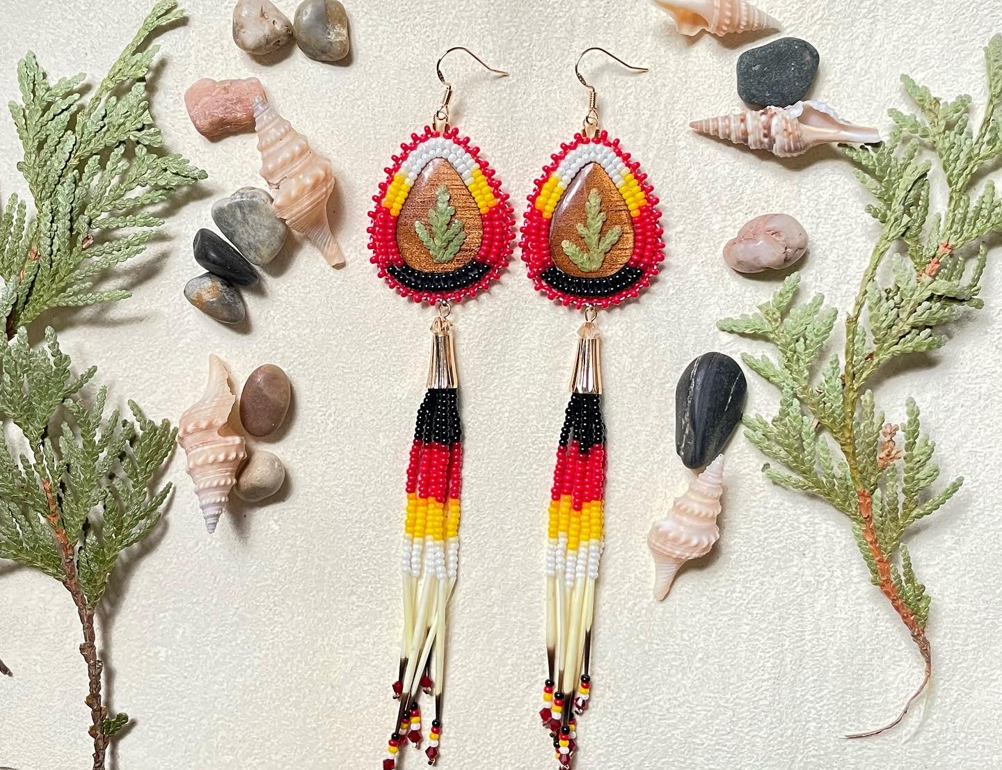 Medicine Wheel Giizhik Earrings